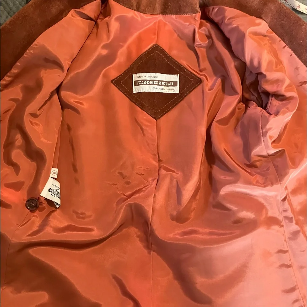 Vintage Rust Suede Women’s Blazer - Picture 3 of 8